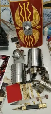 knight Roman Armour Lorica Segmentata Cingulum Belt Centurion Helmet Shield