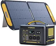 Jump 2200 Portable Power Station with 110W Solar Panel - 1548Wh/2200W(Peak 4400W) LiFePO4 Outdoor Generator 2200W Constant-Power Battery, 100W Type-C, Capacity Expandable to 3096Wh for Camping