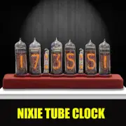 Kit 6 bit Nixie Tube Clock IN-14 Digital NEW IN14 Red Pear wood.without Tubes