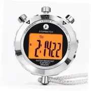 Stopwatch, Metal Stop Watch for Sports Stopwatches 2 Lap With Backlight-metal