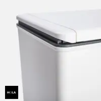 在飛比找momo購物網優惠-【HOLA】EKO按壓式塑膠垃圾桶30L 白