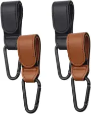 Baby Stroller Hooks Clips, 4Pcs Stroller Hooks Pram Hooks Buggy Clips, Stroller