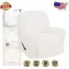 Oversized Recliner Slipcover - Elegant Stretch Sofa Cover with Elastic Bottom