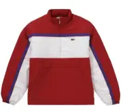 Supreme x LACOSTE Puffy Half Zip Pullover Red XL 100% Authentic NEW Deadstock DS