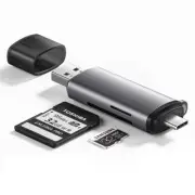 Memory Card Reader USB & USB-C for SD & TF (MicroSD) Cards - OTG Macbook iphone