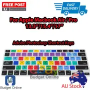 Adobe Photoshop Keyboard Silicon Cover Protector for Apple MacBook Pro Air NEW