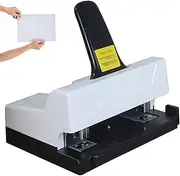 Manual Double Hole Standard Stapler, Heavy Duty Office Stapler with Push Button Pop Up Needle Slot, Double Head Paper Binding Machine, 50 Sheet Capacity, for A4 and 16K Documents