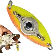 Fishing Spoon, Underwater Flasher - Deep Drop LED Fishing Spoon - Saltwater Freshwater Marine Offshore Base Halibut Bait Deep Drop Attractan