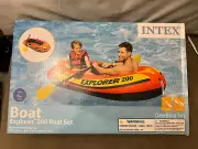 58331EP Explorer 200 Inflatable Boat Set: Includes Deluxe Aluminum Oars and Mini