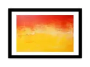 Red Yellow Framed Art Framed print Art Poster