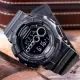 【CASIO 卡西歐】G-SHOCK 強悍亮眼運動休閒錶(黑-GD-100-1BDR)