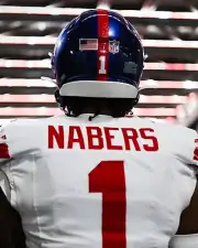 Malik Nabers Going Down the Tunnel New York Giants 8x10 NFL Football Photo