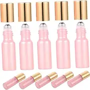 CTIRCHIU 10Pcs Leak Glass Roller Bottles for Essential Oils Refillable Containers with Roller Balls for Perfume Aromatherapy and Massage Oils