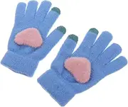 [Ipetboom] Thick Warm Gloves Winter Knitting Thermal Touchscreen Men's Full Finger Gloves