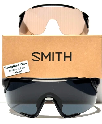 NEW Smith Optics ATTACK MTB Matte Black ChromaPop Black & Low Light Sunglass