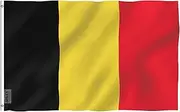 ANLEY Fly Breeze 3x5 Foot Belgium Flag - Vivid Color and UV Fade Resistant - Canvas Header and Double Stitched - Belgian National Flags Polyester with Brass Grommets 3 X 5 Ft