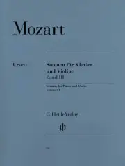 Mozart Sonatas Piano Violin Vol III Henle Urtext Classical Sheet Music Book