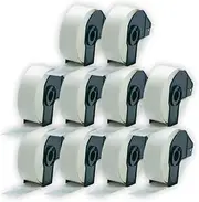 ExtraPrint Compatible DK22210 Continuous Labels Rolls Replacement for Brother DK-22210 QL-820NWB QL-800 QL-700 QL-650TD QL-570 QL-500W QL-1100 QL-110 QL-1060N QL-1050N (29mm x 30.48m, Pack of 10)