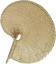 [STKARCV] 1PCS Vintage Hand-woven Fan Palm Leaf Summer Wall Art Decor Farmhouse Ornaments Creative Household DIY Cooling