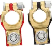 MOLUCKFU Japanese Inspired Automotive Battery Terminal Connectors with Protective Cover Top Negative Terminal Clamps for Car Truck and Battery Systems Quick and Easy Installation