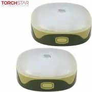 2 Pack Battery Powered Portable LED Camping Lantern, 5 Work Modes