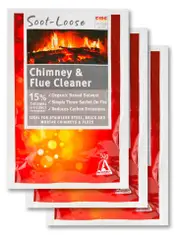 Soot-Loose Chimney And Flue Cleaner 3 Piece 50g Packet Organic Based SL350