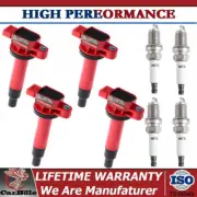 Ignition Coil & Platinum Spark Plug For 01-2009 Toyota Prius 00-2005 Echo 1.5L (for: Toyota)