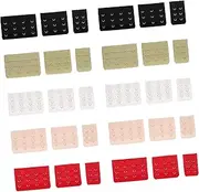 [MOBUTOFU] Bra Extend 4 Hook Bras Extenders 30pcs Stainless Steel Bra Hooks Replacement Sturdy and Comfortable Bra Clip for Plus Size Bras