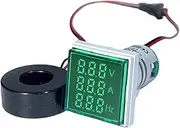 LED Digital Voltmeter Ammeter Hertz Meter AC6-500V Signal Lights Voltage Current Frequency Meter Indicator Tester Green