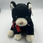 1999 TY Beanie Buddies ZIP Tuxedo Cat Plush Toy w/Bow & Tags Vintage Collectible