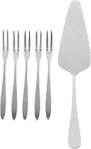 Alipis Versatile Cake Knife Fork Set Set of Small Forks for Snack Tasting Fruit Cheese Cocktail Dessert Dinner Stainless Steel Comfortable Size Ready