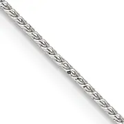 26 Inch Sterling Silver .95mm Round Franco Chain