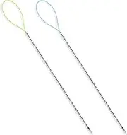 2 PCS Snag Nab It Tool, Snag Repair Needle for Clothing Sewing, Thread Needle Tool for Hand Quilting, Craft Sewing Stitching Needle with Threader for Woven Knitted Garments Repair