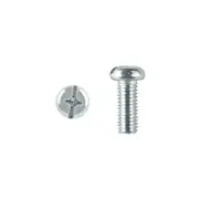 Pinnacle M3 x 15mm Zinc Plated Round Head Bolts And Nuts - 20 Pack