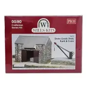 PECO CK15 STONE GOODS SHED, BANK & CRANE OO/HO SCALE CRAFTSMAN SERIES KIT