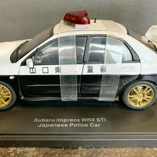 AUTOart 1:18 SUBARU IMPREZA WRX STI JAPANESE POLICE CAR 模型車【Tonbook蜻蜓書店】