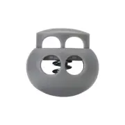 Plastic Cord Lock End Toggle Double Hole Spring Stopper Fastener Slider Toggl...