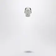 [Alexander McQueen] Skull Earring in palladium One size Metal