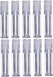 Ipetboom 10pcs Essential Oil Roller Bottles Plastic Refillable Roll Containers with Caps for Perfume Liquid Storage Travel Portable Secure Storage
