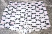 VSpink originals sleep Shorts brand new size medium grey all over logo