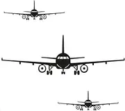 Lnrkai 3Pcs Airplane Wall Decor Stickers, DIY Removable Aircraft Wall Art Decal Home Decoration for Living Room, Bedroom, Gift Wallpaper Mural for Boys, Girls, Kids