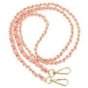 39" Purse Chain Strap, DIY Bag Chain Strap Replacement Adjustable, Pink&Gold
