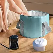 Portable Ionic Foot Bath Detox Machine with Super Duty Ion Array for Home & Travel, Ionic Foot Spa Detox Machine, Foot Spa Cleanse Machine Includes Folding Foot Basin & Carrying Bag