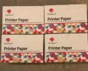 Phomemo 80mm White Square Adhesive Thermal Paper for Phomemo Q12-RMS2 (4Lot)