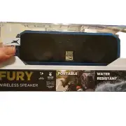Altec lansing Fury teal wireless speaker portable water resistant 6 hour play 30