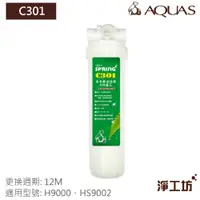 在飛比找蝦皮商城優惠-【AQUAS淨工坊】C301奈米銀活性碳濾芯 (H9000、