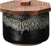 Yamasita Craft 11421110 Yuzu Tenmei Rice Bowl with Lid, 4.1 x 4.1 x 3.0 inches (10.5 x 10.5 x 7.7 cm)