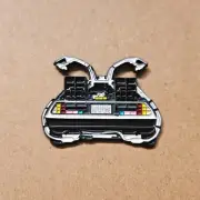 DELOREAN Enamel Pin - Back to the Future - Eighties - Movies - OUTATIME