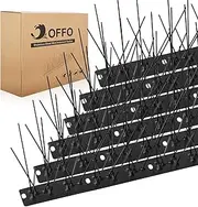 OFFO Bird Spikes Pre-Assembled for Roofs and Windows, Durable Pigeon Spikes for Deterring Crows, Possume, Seagulls and Small Birds, Bird Deterrent Spikes Set Cover 2.08m(6.82 Feet),Matte Black