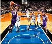 NBA Los Angeles Lakers 13 X 11 3-D Photos - Kobe Bryant